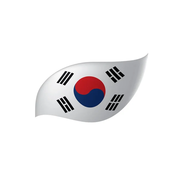 South Korean flag, vector illustration — Stock Vector