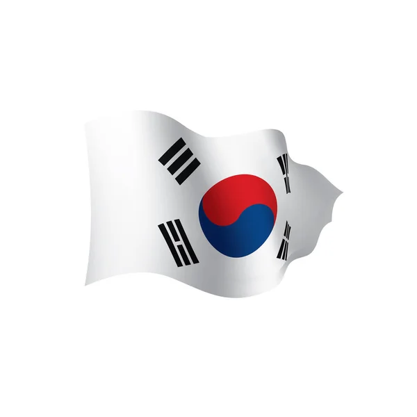 Bandeira sul-coreana, ilustração vetorial —  Vetores de Stock