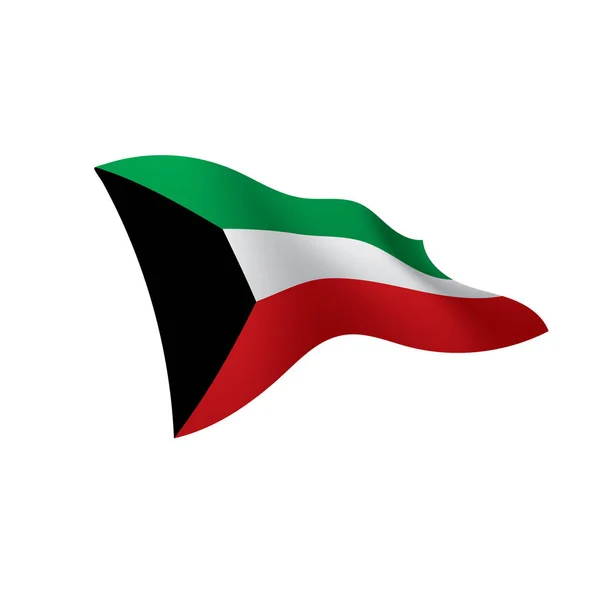 Bandeira do Kuwait, ilustração vetorial — Vetor de Stock