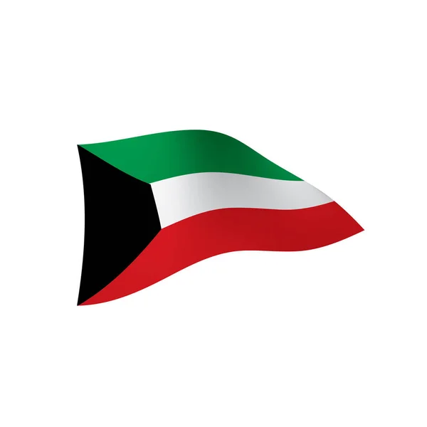 Kuveyt bayrağı, vektör illüstrasyonu — Stok Vektör
