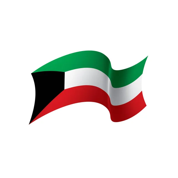 科威特国旗，矢量图解 — 图库矢量图片