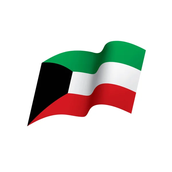 Bandeira do Kuwait, ilustração vetorial —  Vetores de Stock