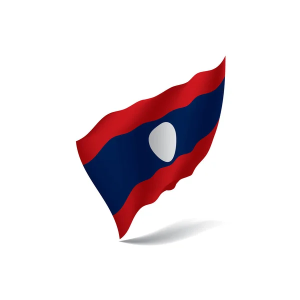 Laos bayrağı, vektör illüstrasyonu — Stok Vektör