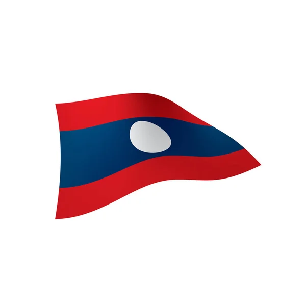 Drapeau laos, illustration vectorielle — Image vectorielle