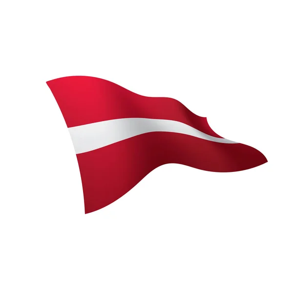 Bandera de Letonia, ilustración vectorial — Archivo Imágenes Vectoriales