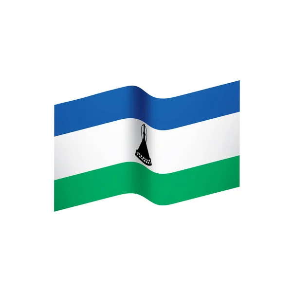 Bandeira do Lesoto, ilustração vetorial — Vetor de Stock
