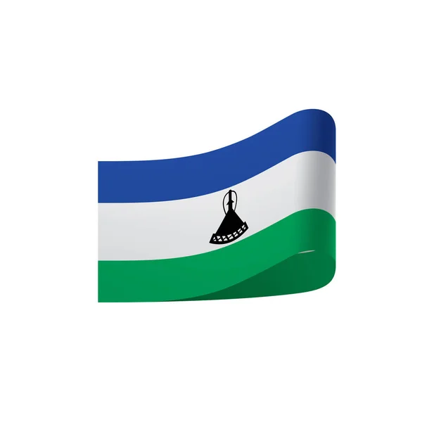 Lesotho flag, vector illustration — Stock Vector