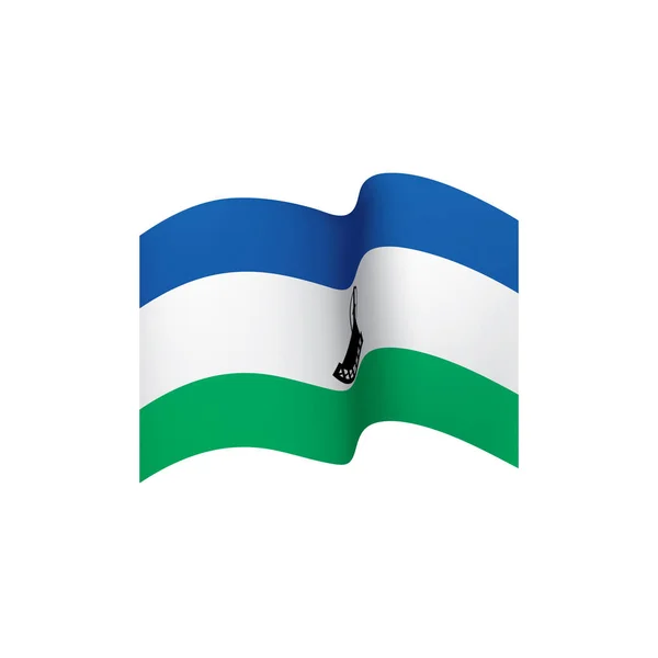 Drapeau Lesotho, illustration vectorielle — Image vectorielle