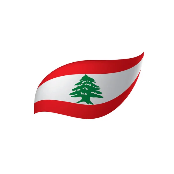 Lebanese flag, vector illustration — Stock Vector