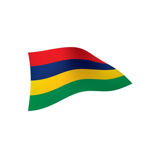 Bandeira da Maurícia, ilustração vetorial —  Vetores de Stock