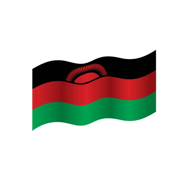 Flaga Malawi, ilustracji wektorowych — Wektor stockowy