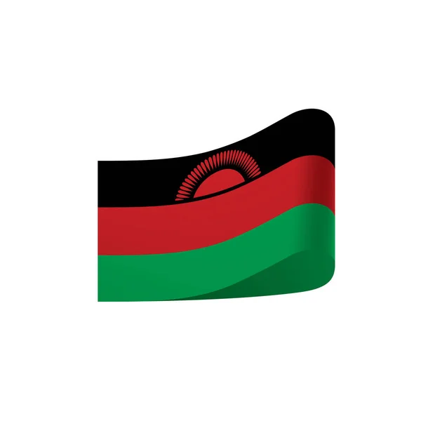 Malavi bayrak, vektör çizim — Stok Vektör