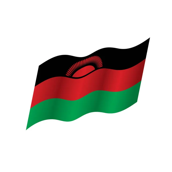 Bandeira do Malawi, ilustração vetorial — Vetor de Stock
