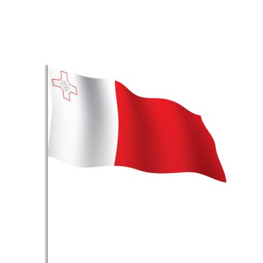 Malta bayrağı, vektör çizim