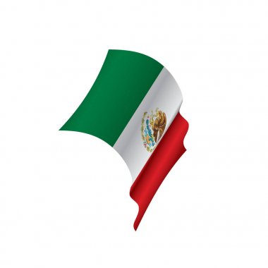 Meksika bayrağı, vektör çizim