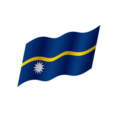 Nauru bayrak, vektör çizim