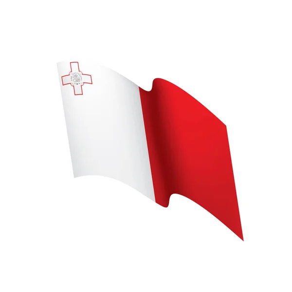 Malta flag, vector illustration — Stock Vector