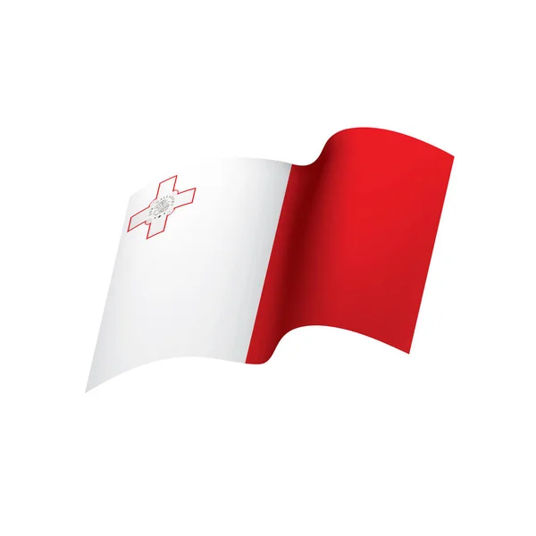 Malta flag, vector illustration — Stock Vector