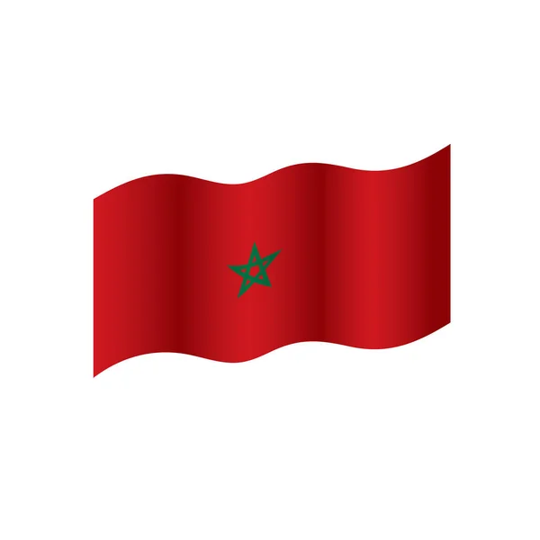 Morocco flagga, vektor illustration — Stock vektor