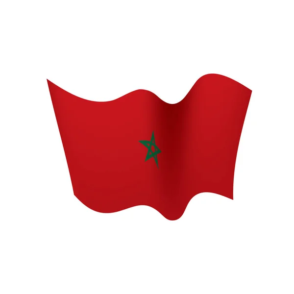Morocco flag, vector illustration — Stock Vector