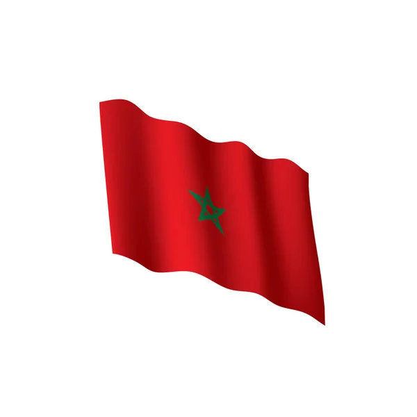 Drapeau Maroc, illustration vectorielle — Image vectorielle