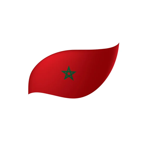 Morocco flagga, vektor illustration — Stock vektor