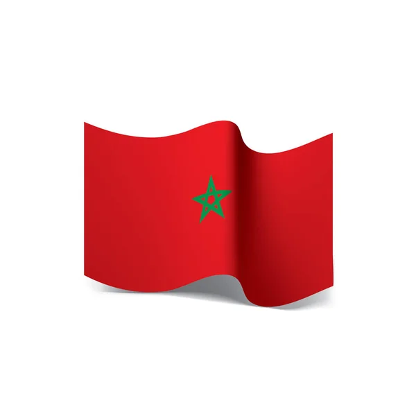 Drapeau Maroc, illustration vectorielle — Image vectorielle