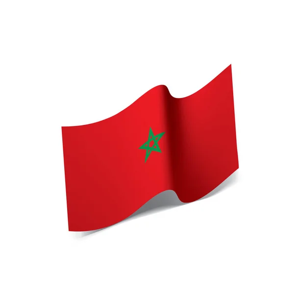 Morocco flagga, vektor illustration — Stock vektor