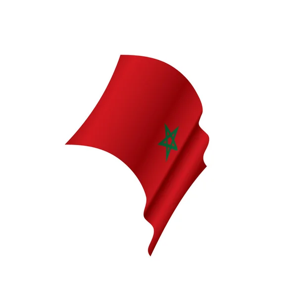 Morocco flagga, vektor illustration — Stock vektor