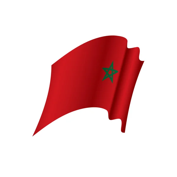 Drapeau Maroc, illustration vectorielle — Image vectorielle