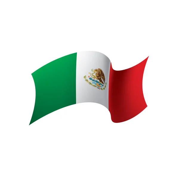 Drapeau mexicain, illustration vectorielle — Image vectorielle
