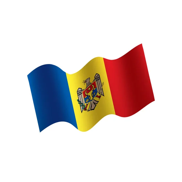 Flaga Mołdawii, ilustracji wektorowych — Wektor stockowy