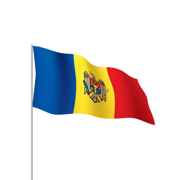 Moldavia bandera, ilustración vectorial — Archivo Imágenes Vectoriales