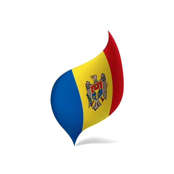 Moldavien flagga, vektorillustration — Stock vektor