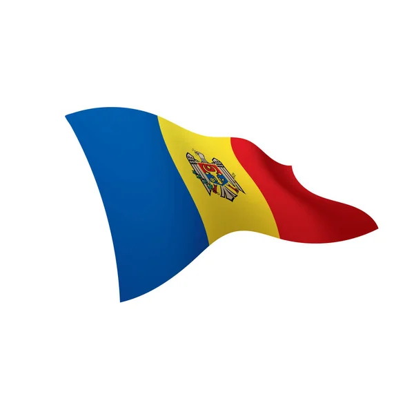 Moldavia bandera, ilustración vectorial — Vector de stock