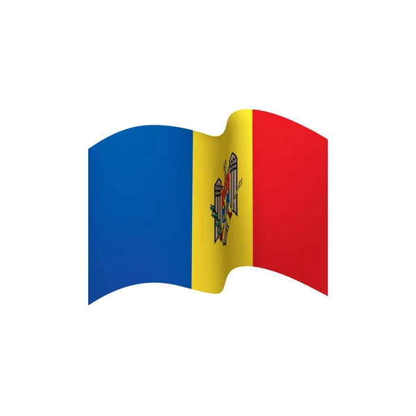 Moldavien flagga, vektorillustration — Stock vektor