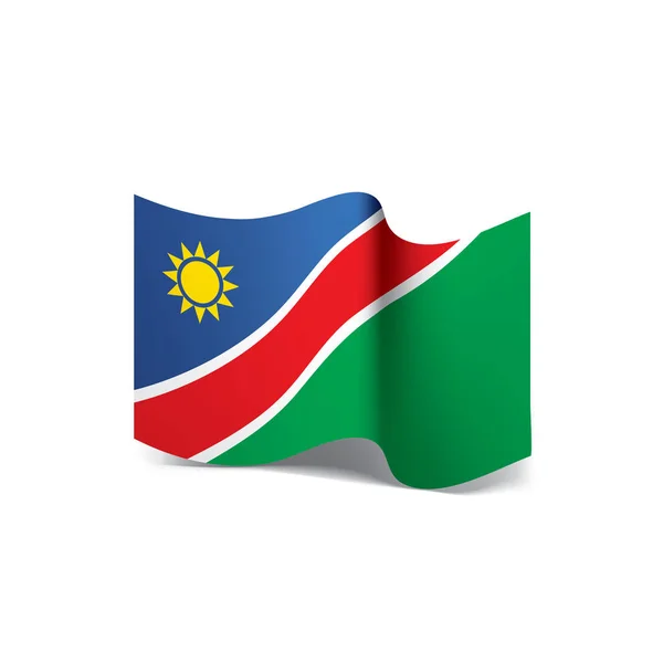 De vlag van Namibië, vectorillustratie — Stockvector