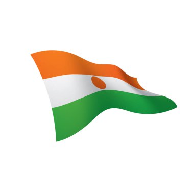 Nijer bayrak, vektör çizim