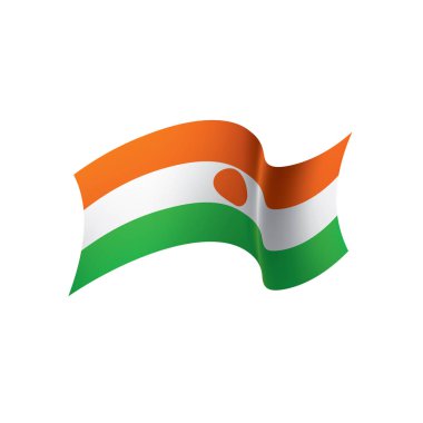 Nijer bayrak, vektör çizim