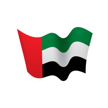 Birleşik Arap Emirlikleri bayrağı, vektör çizim