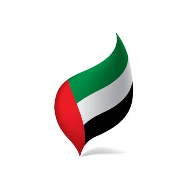Birleşik Arap Emirlikleri bayrağı, vektör çizim
