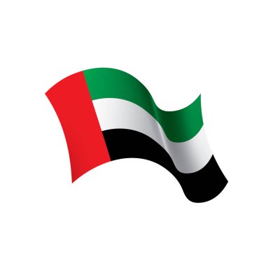 Birleşik Arap Emirlikleri bayrağı, vektör çizim