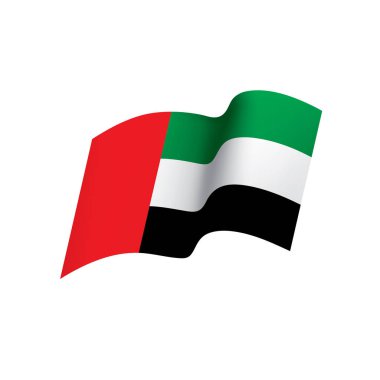Birleşik Arap Emirlikleri bayrağı, vektör çizim