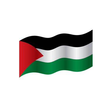 Palestine bayrak, vektör çizim