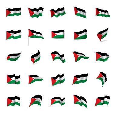 Palestine bayrak, vektör çizim