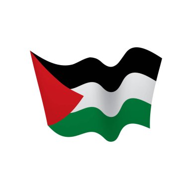 Palestine bayrak, vektör çizim