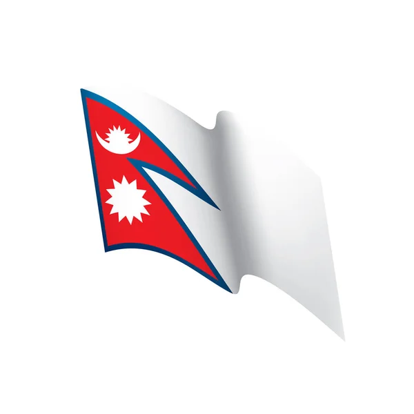 Bandiera Nepal, illustrazione vettoriale — Vettoriale Stock