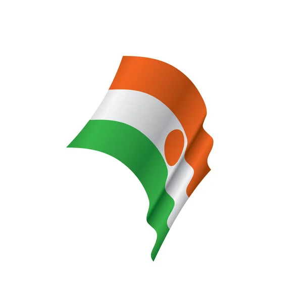 Bendera Niger, ilustrasi vektor - Stok Vektor