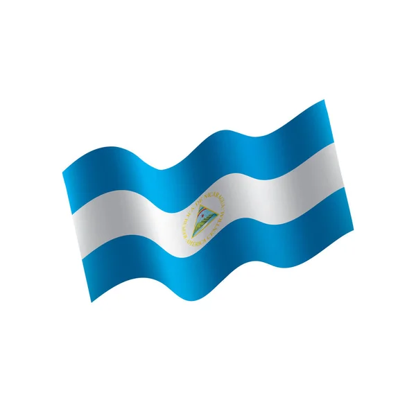 Nicaragua zászló, vektoros illusztráció — Stock Vector
