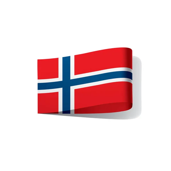 Bandera de Noruega, ilustración vectorial — Archivo Imágenes Vectoriales